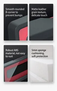 Detalles de la caja de teléfono impermeable: material ABS y forro de esponja 5mm.