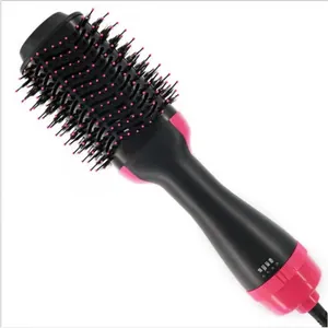 Professional 2-in-1 hot air brush and hair dryer styler for volumizing and smoothing.