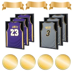Jersey Display Case Shadow Box Lockable Large Sports Memorabilia Frame Wall Mounted Professional Collection Decor