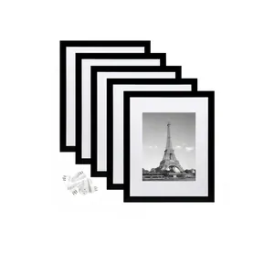 Modern Minimalist PVC Photo Frame With Mat For Wall Gallery Tabletop Display Professional Home Decor