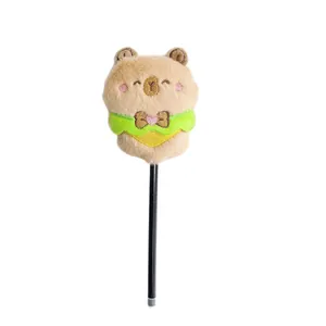 Adorable plush capybara doll ballpoint pen for students, creative stationery gift