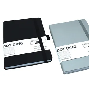 Premium A5 leather soft cover dotted journal notebook with 100GSM paper 160 pages