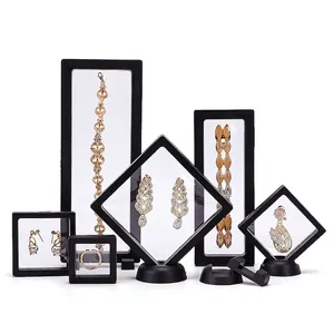 Set aus schwarzen PE-Film-Schmuckdisplays zur oxidationsgeschützten Aufbewahrung