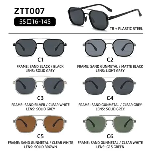 Oversized polarized aviator sunglasses for men featuring multiple stylish lens colors