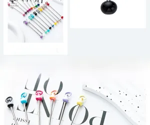Detailed close-up showing colorful DIY beading rods for handmade keychain crafts