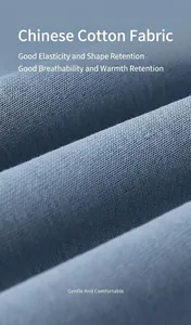 Close-up detail of thick and soft premium cotton hoodie fabric texture in dark blue