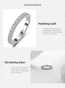 Κοντινό πλάνο δαχτυλιδιού S925 moissanite με λεπτομέρειες χειροτεχνίας