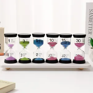 Kreativer Holz Doppel Sanduhr Timer Stifthalter Schreibwaren Organizer Schreibtisch Ornament Geschenk Für Büro Student Heimdeko