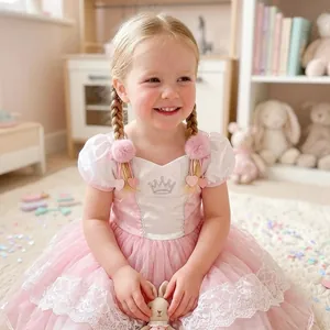 Barrettes à cheveux pompons roses adorables avec des cœurs pailletés pour filles