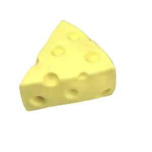 Simulation cheese squeeze toy for stress relief with realistic holes
