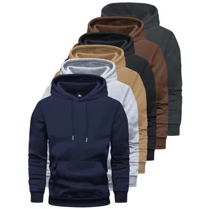 Ensemble de six sweats à capuche décontractés pour hommes en diverses couleurs unies