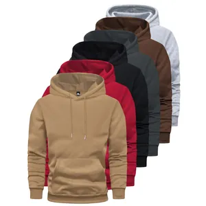 Lot de sweats à capuche unis pour hommes en plusieurs couleurs, taille européenne coupe décontractée