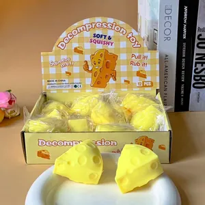 Langzaam terugverend kaas squishy speelgoed set voor stressverlichting en decompressie