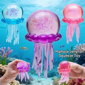 Dreamy colorful maltose jellyfish squishy stress relief toys for sensory play