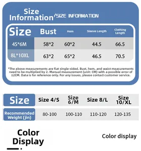 Size chart and measurement details for breathable slub yarn yoga top fitness shirt