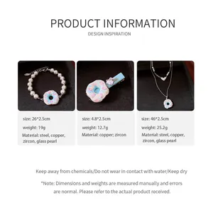 Detaillierter Produktinformationsleitfaden für das Schmuckset mit Donut-Thema und Maßen