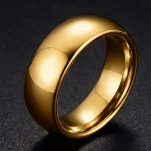 Stainless Steel Ring Plain Band Minimalist Simple Polished Brushed Jewelry For Men Women Trendy Cool Smooth Unisex