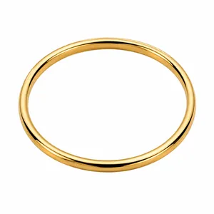 Minimalistische 1mm ultradunne gouden titanium stalen band ring voor dames sieraden