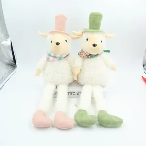 Christmas Plush Doll With Spring Legs Santa Snowman Elk Desktop Decoration For Holiday Home Office Party Gift Ornament