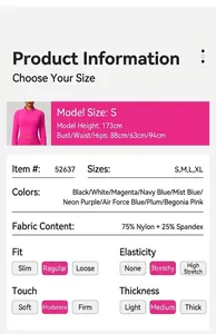 Spécifications détaillées du produit pour veste de yoga sport slim femme avec fermeture éclair