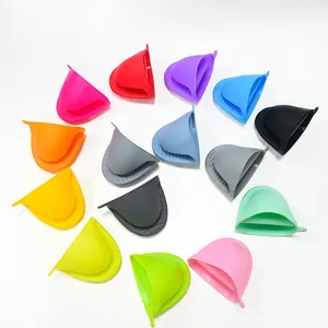 Silicone Heat Resistant Oven Mitts Mini Pinch Mitts Non-Slip Kitchen Cooking Baking Pot Holder Microwave Air Fryer Tools