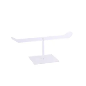 Minimalist transparent acrylic headband display stand for hair accessory organization
