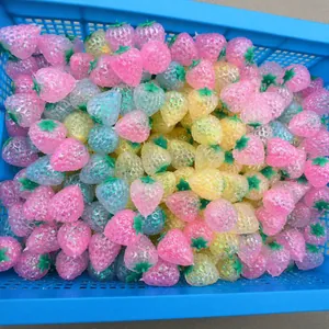 Bulk colorful maltose gold powder strawberry slow rebound squishy stress relief toy set