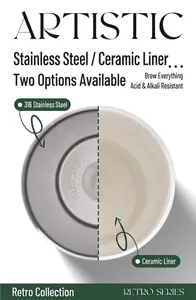 Detailed comparison between 316 stainless steel and ceramic inner liners of the vacuum flask