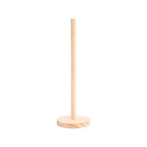 Soporte de exhibición creativo de madera maciza para gomas de pelo y pulseras