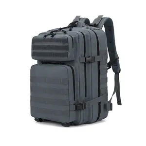 Tactical Backpack High Density Oxford Cloth Large Capacity Molle System Outdoor Hiking Mountaineering Travel Military Style