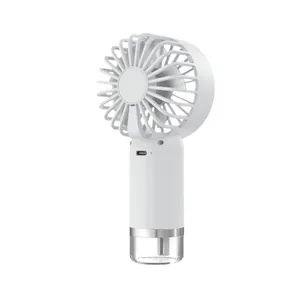 Ventilateur brumisateur portable avec port USB-C et réservoir d'eau transparent