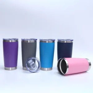 Premium 20oz vacuum insulated stainless steel travel tumblers in multiple colors