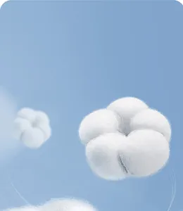 Close-up macro shot of soft natural cotton flower showing high quality t-shirt fabric texture