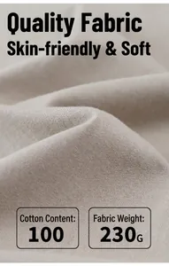 Macro detail view of 230g 100% cotton T-shirt fabric showing its soft texture and fine knit.