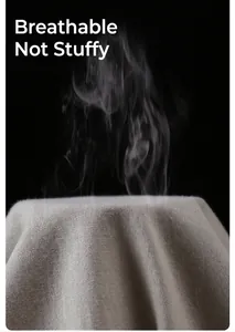 Macro view of breathable cotton fabric with steam showing high air permeability