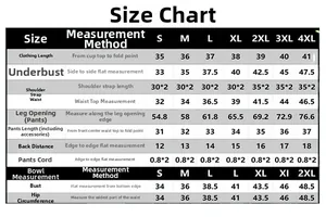 Guide des tailles détaillé pour ensembles bikini femme, disponible du S au 4XL.