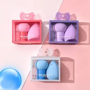 Mushroom Head Makeup Sponge Blender And Waterdrop Puff Soft Hydrophilic Non-Latex Tool For Liquid Foundation BB Cream