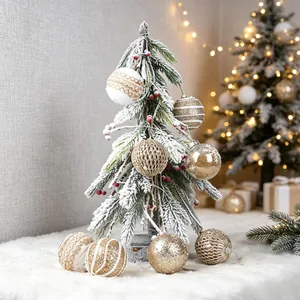 Exquisite gold and white Christmas bauble set for elegant festive tree decorations