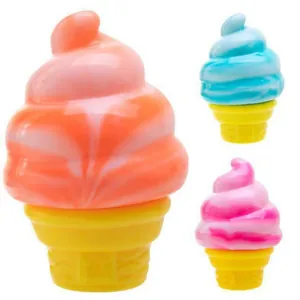 Assorted colorful ice cream swirl slow rising stress relief toy for kids and adults