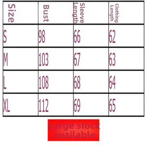 Comprehensive size chart for women's sporty hooded zip-up cardigan sweatshirt