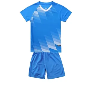 Unisex Soccer Jersey Uniform Quick Dry Polyester Breathable Training Suit Geometric Pattern Top And Shorts For Men Women