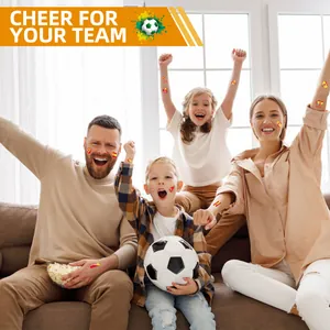 Football fan temporary tattoos with flag designs for 2026 world soccer events