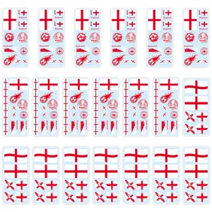 England flag temporary tattoo stickers for football fans party and World Cup events
