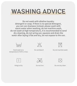 Care and washing instructions for girl's summer cotton dress featuring detailed laundry symbols