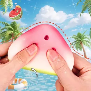 Realistic slow rebound watermelon squishy stress relief toy for summer sensory play