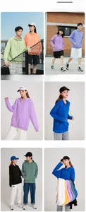 Unisex oversized solid color hooded sweatshirt with comfortable drop shoulder design