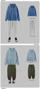 Oversized hooded sweatshirt and cargo pants outfit combinations for men and women