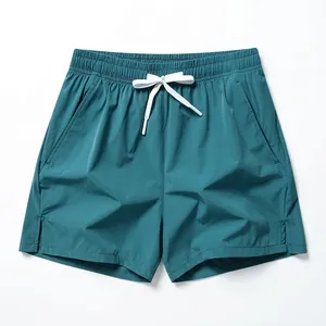 Men's Quick Dry Ice Silk Sports Shorts Loose Casual Beach Running Gym Breathable Drawstring Side Slit Pockets Athletic Shorts
