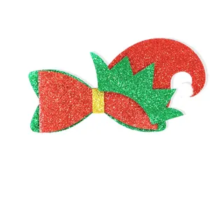 Nœud papillon scintillant chapeau d'elfe de Noël pour chiens et chats accessoire fête