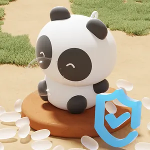 Simpatico panda squishy 3D con design a bolle per alleviare lo stress da scrivania